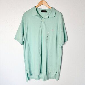 Polo Ralph Lauren Teal Polo Shirt XL Tall Classic Fit XLT Men's Short Sleeve